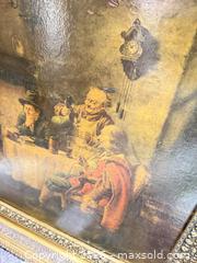MaxSold Auction: Drinking Men Print with Ornate Frame - Bremerton (Washington, USA) SELLER MANAGED Estate Sale Online Auction - Burwell