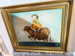 MaxSold Auction: Large Gold Painted Frame - Bremerton (Washington, USA) SELLER MANAGED Estate Sale Online Auction - Burwell