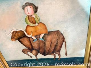 MaxSold Auction: Large Gold Painted Frame - Bremerton (Washington, USA) SELLER MANAGED Estate Sale Online Auction - Burwell