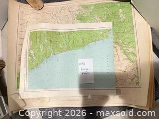 MaxSold Auction: Large Maps - Bremerton (Washington, USA) SELLER MANAGED Estate Sale Online Auction - Burwell
