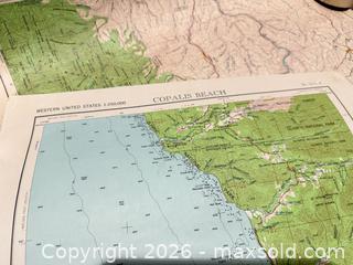 MaxSold Auction: Large Maps - Bremerton (Washington, USA) SELLER MANAGED Estate Sale Online Auction - Burwell