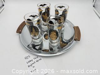 MaxSold Auction: Libbey Ship Highball Glasses on Tray - Bremerton (Washington, USA) SELLER MANAGED Estate Sale Online Auction - Burwell