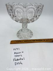 MaxSold Auction: Moon and Stars Pedestal Dish - Bremerton (Washington, USA) SELLER MANAGED Estate Sale Online Auction - Burwell