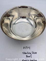 MaxSold Auction: Sterling Silver Bowl - Reed & Barton x1455 Paul Revere Reproduction  - Bremerton (Washington, USA) SELLER MANAGED Estate Sale Online Auction - Burwell