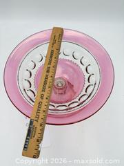 MaxSold Auction: Tiffin-Franciscan or Indiana Glass King's Crown Cranberry flash Footed Bowl - Bremerton (Washington, USA) SELLER MANAGED Estate Sale Online Auction - Burwell