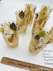 MaxSold Auction: Vera Ned Harris Pineapple Highball Glasses - Bremerton (Washington, USA) SELLER MANAGED Estate Sale Online Auction - Burwell