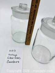 MaxSold Auction: Vintage Clear Glass Canisters - Bremerton (Washington, USA) SELLER MANAGED Estate Sale Online Auction - Burwell
