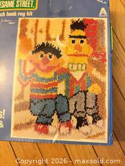 MaxSold Auction: VINTAGE NEW IN BOX 18”x24” SESAME STREET BERT & ERNIE LATCH HOOK RUG  - Warwick Township (Pennsylvania, USA) SELLER MANAGED Estate Sale Online Auction - Crocker Lane