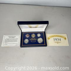 MaxSold Auction: 1934 United States Coin Set with Original Display Case - San Jose (California, USA) SELLER MANAGED Downsizing Online Auction - E Humboldt