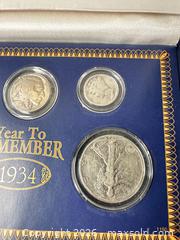 MaxSold Auction: 1934 United States Coin Set with Original Display Case - San Jose (California, USA) SELLER MANAGED Downsizing Online Auction - E Humboldt