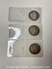 MaxSold Auction: Barber Half Dollar Lot (1907, 1908, 1911) - San Jose (California, USA) SELLER MANAGED Downsizing Online Auction - E Humboldt