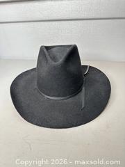 MaxSold Auction: Black Wool Cowboy/Western Hat, Medium, Wide Brim - San Jose (California, USA) SELLER MANAGED Downsizing Online Auction - East Humboldt Street