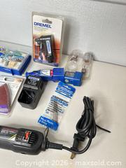 MaxSold Auction: Dremel Rotary Tool with Charger & Attachments - San Jose (California, USA) SELLER MANAGED Downsizing Online Auction - East Humboldt Street