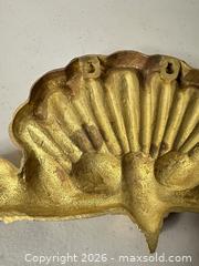 MaxSold Auction: Gold Rococo Baroque Cast Metal Wall Applique - San Jose (California, USA) SELLER MANAGED Downsizing Online Auction - East Humboldt Street