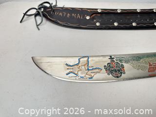 MaxSold Auction: Guatemalan Souvenir Machete, 24-30 in Stainless Steel Blade - San Jose (California, USA) SELLER MANAGED Downsizing Online Auction - East Humboldt Street