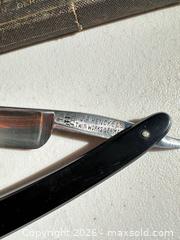 MaxSold Auction: J.A. Henckels Straight Razor, German Carbon Steel - San Jose (California, USA) SELLER MANAGED Downsizing Online Auction - East Humboldt Street