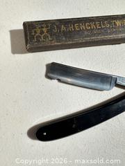 MaxSold Auction: J.A. Henckels Straight Razor, German Carbon Steel - San Jose (California, USA) SELLER MANAGED Downsizing Online Auction - East Humboldt Street