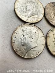 MaxSold Auction: Lot of 4 Half Dollar Coins (50¢) — 1964, 1965, 1967 - San Jose (California, USA) SELLER MANAGED Downsizing Online Auction - East Humboldt Street