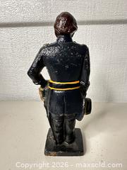MaxSold Auction: Navy Blue Cast Iron Military Soldier Figurine - San Jose (California, USA) SELLER MANAGED Downsizing Online Auction - East Humboldt Street