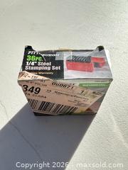 MaxSold Auction: Pittsburgh 36-Piece 1/4" Letter & Number Steel Stamping Set - San Jose (California, USA) SELLER MANAGED Downsizing Online Auction - East Humboldt Street