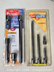 MaxSold Auction: Pittsburgh Impact Extension Sets — 1/2" & 3/8" Drives - San Jose (California, USA) SELLER MANAGED Downsizing Online Auction - East Humboldt Street