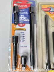 MaxSold Auction: Pittsburgh Impact Extension Sets — 1/2" & 3/8" Drives - San Jose (California, USA) SELLER MANAGED Downsizing Online Auction - East Humboldt Street
