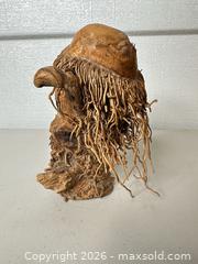 MaxSold Auction: Primitive Burl Root Wood Bust, Human Head, Medium - San Jose (California, USA) SELLER MANAGED Downsizing Online Auction - East Humboldt Street