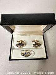MaxSold Auction: Royale Gold Tone Oval Vintage Car Cufflinks - San Jose (California, USA) SELLER MANAGED Downsizing Online Auction - East Humboldt Street
