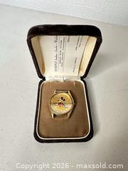 MaxSold Auction: Seiko Mickey Mouse Quartz Gold-Tone Watch Head Day-Date - San Jose (California, USA) SELLER MANAGED Downsizing Online Auction - East Humboldt Street