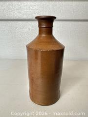 MaxSold Auction: Stamped STEPHENS LONDON Brown Stoneware Bottle/Jug - San Jose (California, USA) SELLER MANAGED Downsizing Online Auction - East Humboldt Street