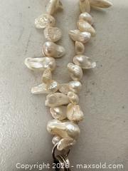 MaxSold Auction: Sterling Freshwater Baroque Pearl Pendant Opera Necklace, White/Cream - San Jose (California, USA) SELLER MANAGED Downsizing Online Auction - East Humboldt Street