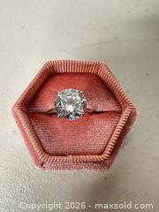 MaxSold Auction: Sterling Silver White CZ Round Prong Engagement Ring - San Jose (California, USA) SELLER MANAGED Downsizing Online Auction - East Humboldt Street