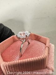MaxSold Auction: Sterling Silver White CZ Round Prong Engagement Ring - San Jose (California, USA) SELLER MANAGED Downsizing Online Auction - East Humboldt Street