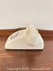 MaxSold Auction: Beige/Cream Rotary Dial Telephone, Plastic/Bakelite - Wake Forest (North Carolina, USA) PARTNER MANAGED Downsizing Online Auction - Wait Avenue