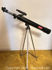 MaxSold Auction: Canadian Geographic GEO33 Refractor Telescope, Black - Wake Forest (North Carolina, USA) PARTNER MANAGED Downsizing Online Auction - Wait Avenue
