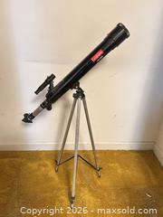 MaxSold Auction: Canadian Geographic GEO33 Refractor Telescope, Black - Wake Forest (North Carolina, USA) PARTNER MANAGED Downsizing Online Auction - Wait Avenue