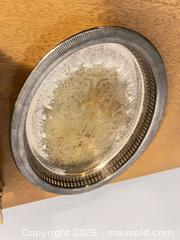 MaxSold Auction: Filigree Gold-Tone Jewelry Box with Oval Silver-Plated Tray - Wake Forest (North Carolina, USA) PARTNER MANAGED Downsizing Online Auction - Wait Avenue