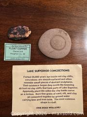 MaxSold Auction: Float Copper and Lake Superior Concretion Mineral/Rock Pair - Wake Forest (North Carolina, USA) PARTNER MANAGED Downsizing Online Auction - Wait Avenue
