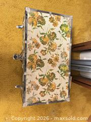 MaxSold Auction: Floral Storage Steamer Trunk, Vinyl-Covered Cardboard - Wake Forest (North Carolina, USA) PARTNER MANAGED Downsizing Online Auction - Wait Avenue