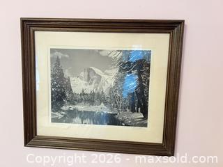 MaxSold Auction: Framed Black & White Yosemite Half Dome Print, Signed - Wake Forest (North Carolina, USA) PARTNER MANAGED Downsizing Online Auction - Wait Avenue