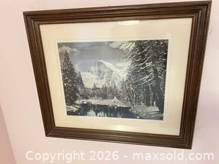MaxSold Auction: Framed Black & White Yosemite Half Dome Print, Signed - Wake Forest (North Carolina, USA) PARTNER MANAGED Downsizing Online Auction - Wait Avenue