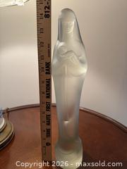 MaxSold Auction: Frosted Glass Madonna and Child Figurine - Wake Forest (North Carolina, USA) PARTNER MANAGED Downsizing Online Auction - Wait Avenue