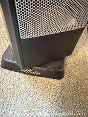 MaxSold Auction: Hunter HPQ15F-E 1500W Black Tower Oscillating Space Heater - Wake Forest (North Carolina, USA) PARTNER MANAGED Downsizing Online Auction - Wait Avenue