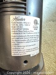 MaxSold Auction: Hunter HPQ15F-E 1500W Black Tower Oscillating Space Heater - Wake Forest (North Carolina, USA) PARTNER MANAGED Downsizing Online Auction - Wait Avenue