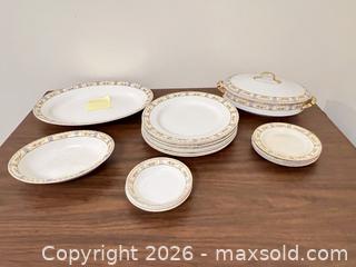 MaxSold Auction: J & G Meakin Candida Porcelain/Ceramic Dinnerware Set - Wake Forest (North Carolina, USA) PARTNER MANAGED Downsizing Online Auction - Wait Avenue