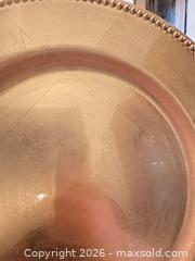 MaxSold Auction: LNT Beaded Rim Plastic/Resin Charger Plates, 13 in (8 pcs) - Wake Forest (North Carolina, USA) PARTNER MANAGED Downsizing Online Auction - Wait Avenue