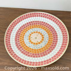 MaxSold Auction: Lot: 6 Square Coasters, Round Mosaic Plate & Leaf Trinket Dish - Wake Forest (North Carolina, USA) PARTNER MANAGED Downsizing Online Auction - Wait Avenue