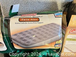 MaxSold Auction: Lot: Airbed, Sleeping Bag, Camping Picnic Set & Other Gear - Wake Forest (North Carolina, USA) PARTNER MANAGED Downsizing Online Auction - Wait Avenue