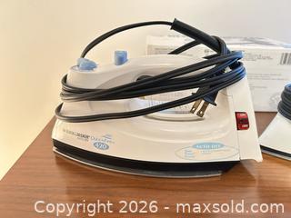MaxSold Auction: Lot of 2 Corded Steam Irons: Proctor-Silex X420 & B&D 17109 - Wake Forest (North Carolina, USA) PARTNER MANAGED Downsizing Online Auction - Wait Avenue