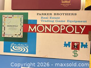 MaxSold Auction: Lot of 3 Vintage Board Games: Monopoly, UCLA-opoly, Scrabble - Wake Forest (North Carolina, USA) PARTNER MANAGED Downsizing Online Auction - Wait Avenue